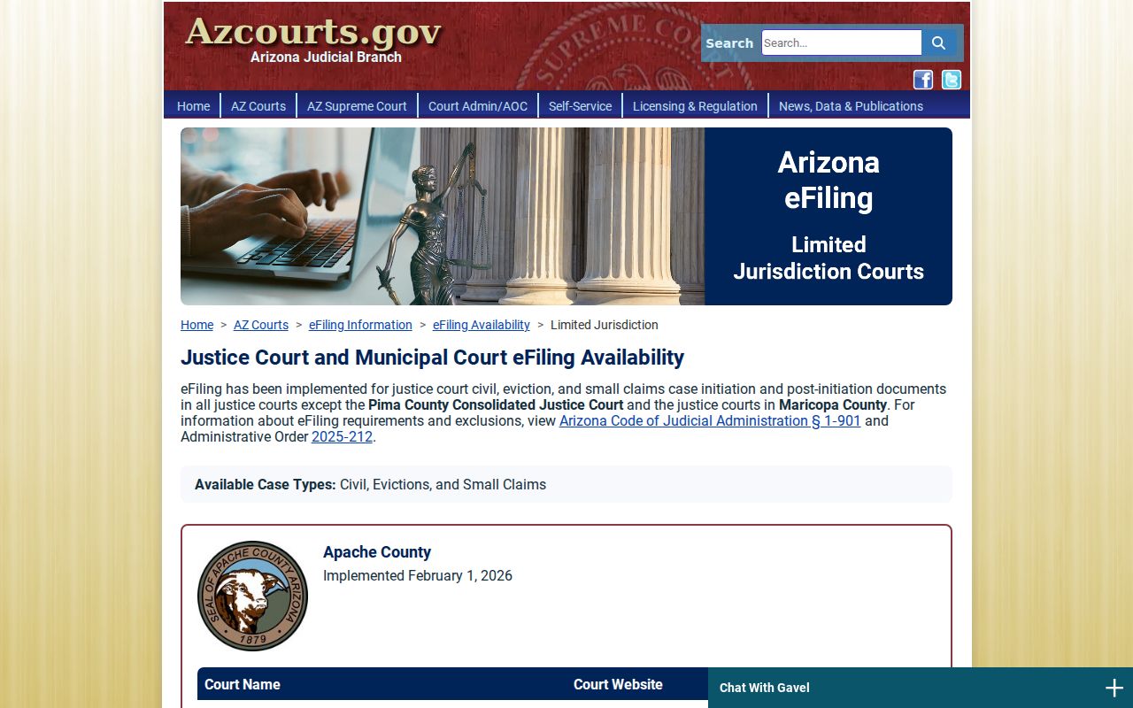 Greenlee County traffic warrant court filing availability